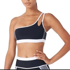 GIGI C “Faith” Asymmetrical, One-Shoulder Sports Bra, Small